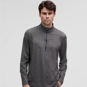 Lululemon Men’s Soft Jersey Half Zip Heathered Grey
